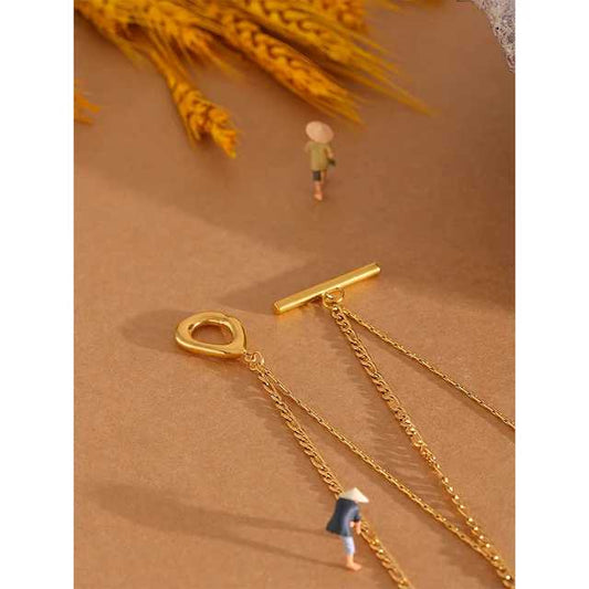 Tigers Eye dual Necklace