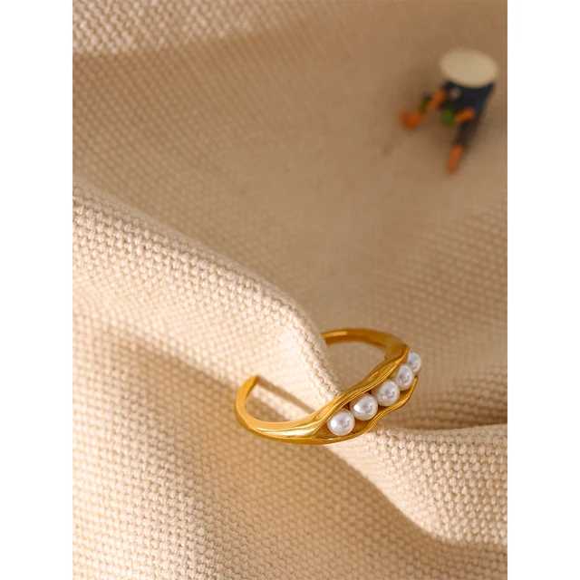 baccello di perle Ring