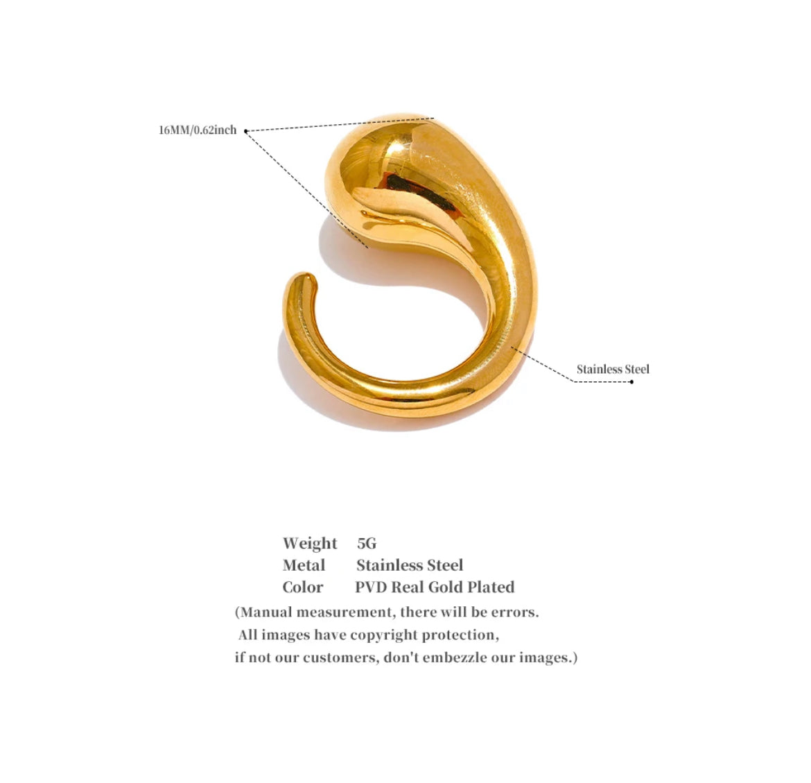 The Gold Crescent Ring