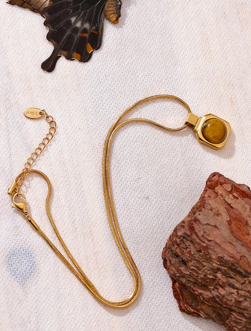 Golden Tiger Elegance Necklace