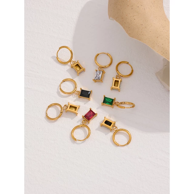 Genevieve Earrings (Emerald Green)