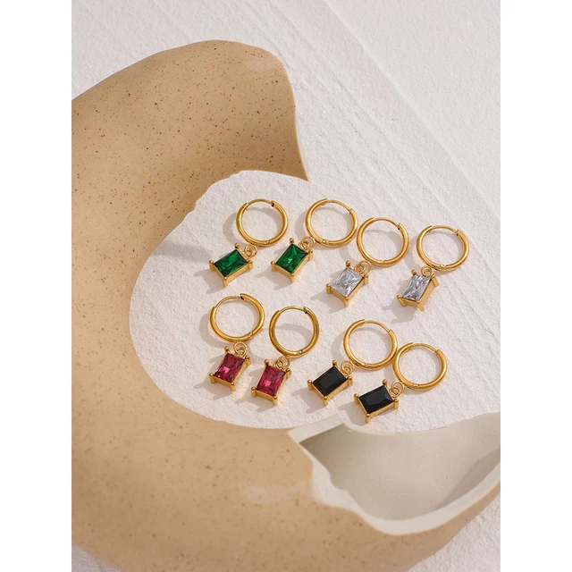 Genevieve Earrings (Emerald Green)