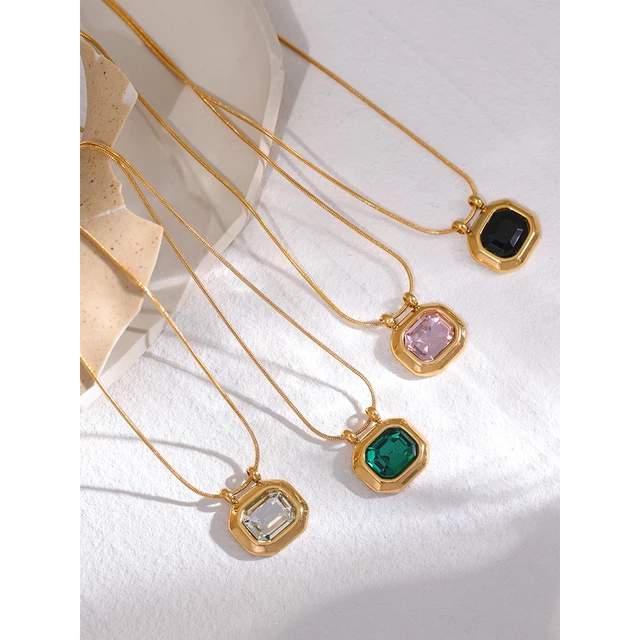 Léna Necklace (Emerald Green)