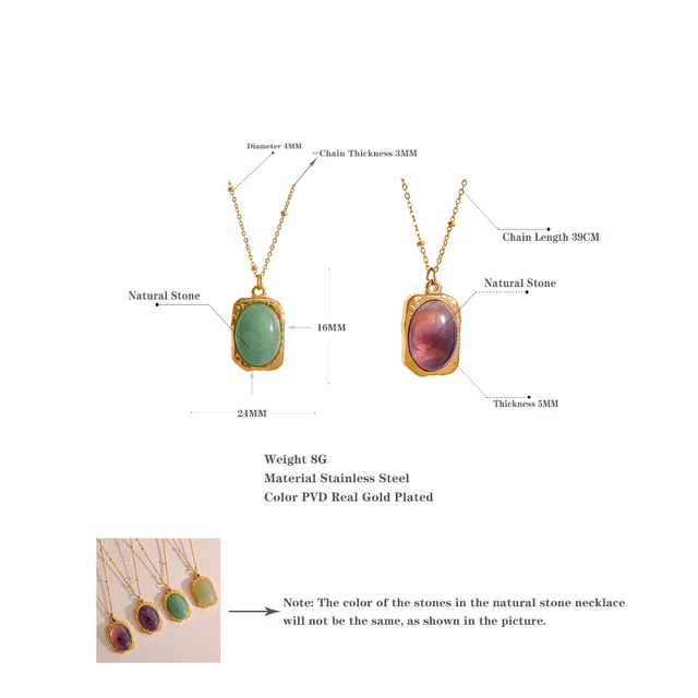Ariana purple garnet Necklace