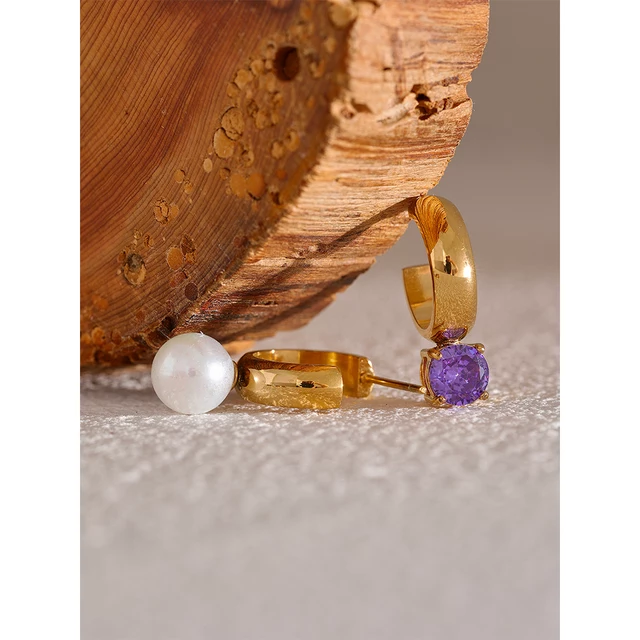 Lunette Earrings (Emerald Green)