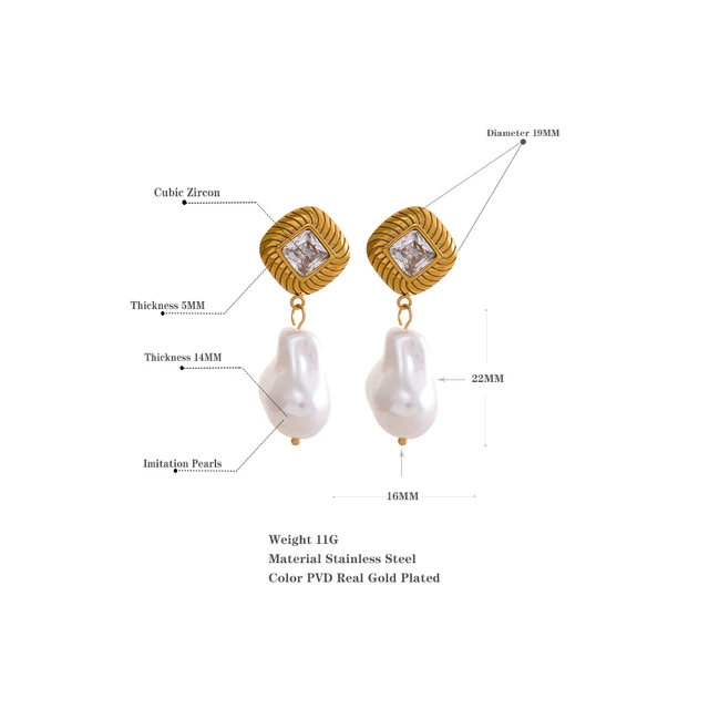 Calista Earrings (pure Zirconia)