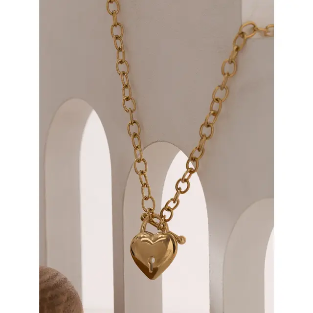 coeur verrouillé Pendant