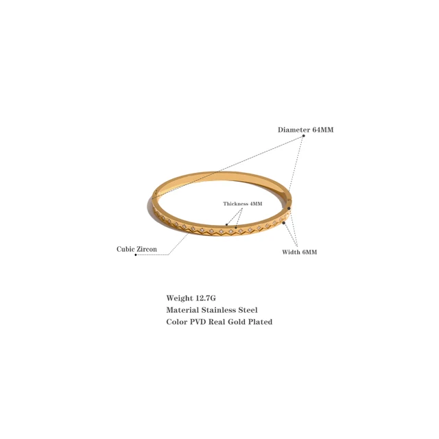 Milcah Royalty Bangle (Gold)