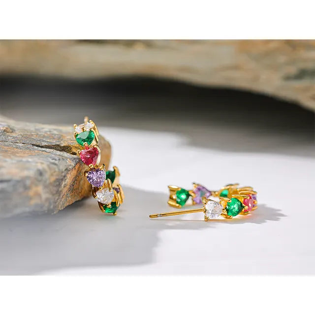 Loretta Hoops (Gold/Multicoloured)