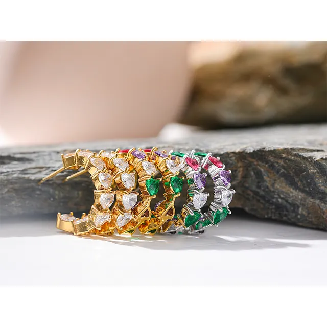 Loretta Hoops (Gold/Multicoloured)