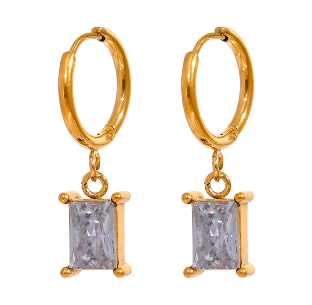 Genevieve Earrings (Black Diamond)