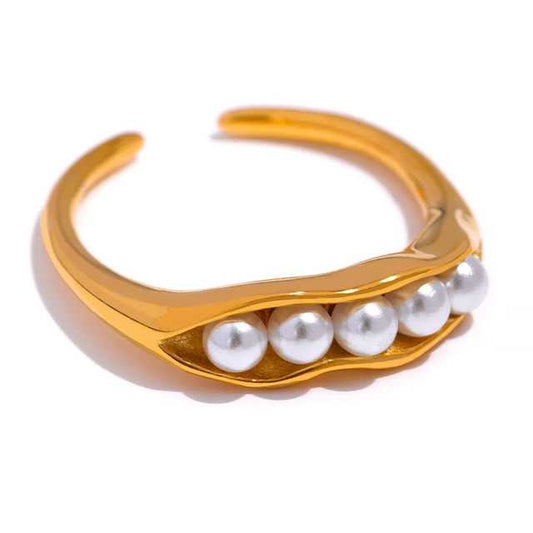 baccello di perle Ring