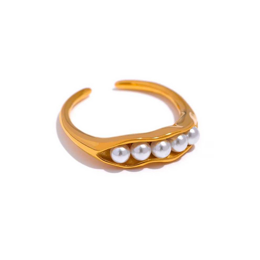 baccello di perle Ring