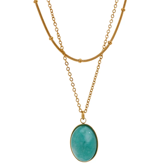 Ophélie Necklace (Turquoise)