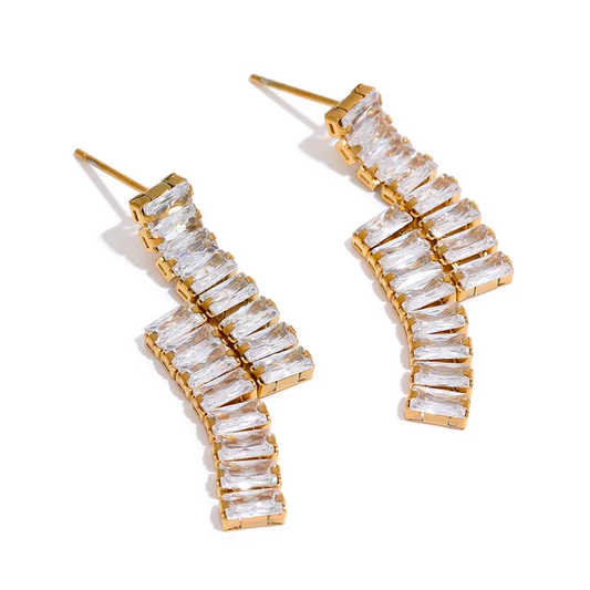 Polýchromo Dangle Earrings (Pure Zirconia)