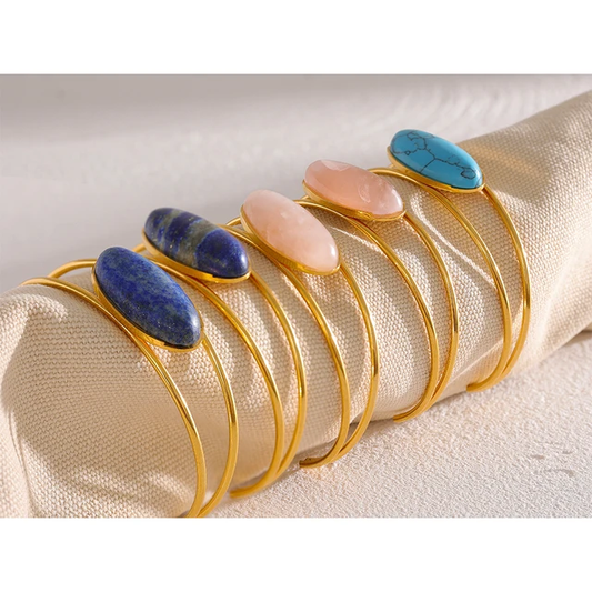 Gülizar Cuff (Blue Quartz)