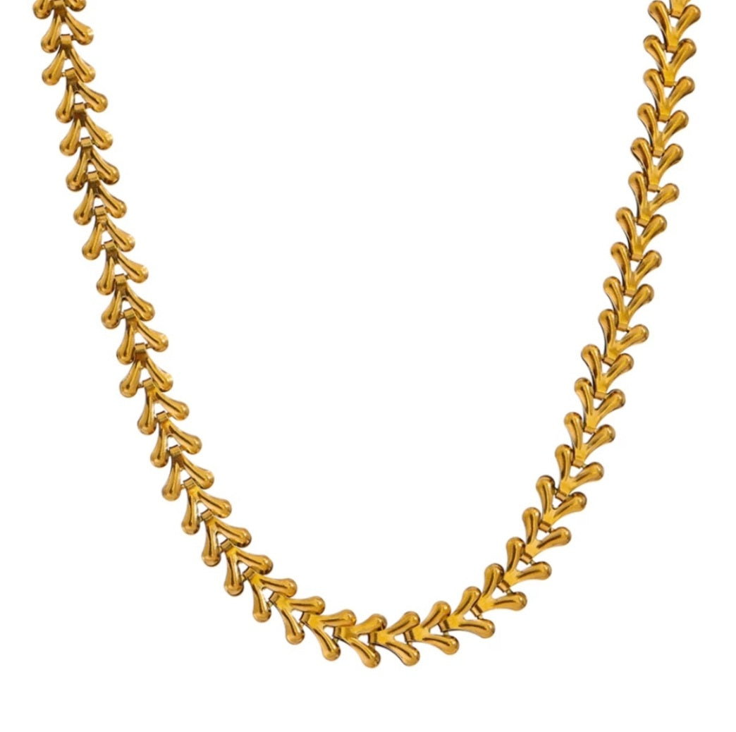 Regal Ferns chain necklace