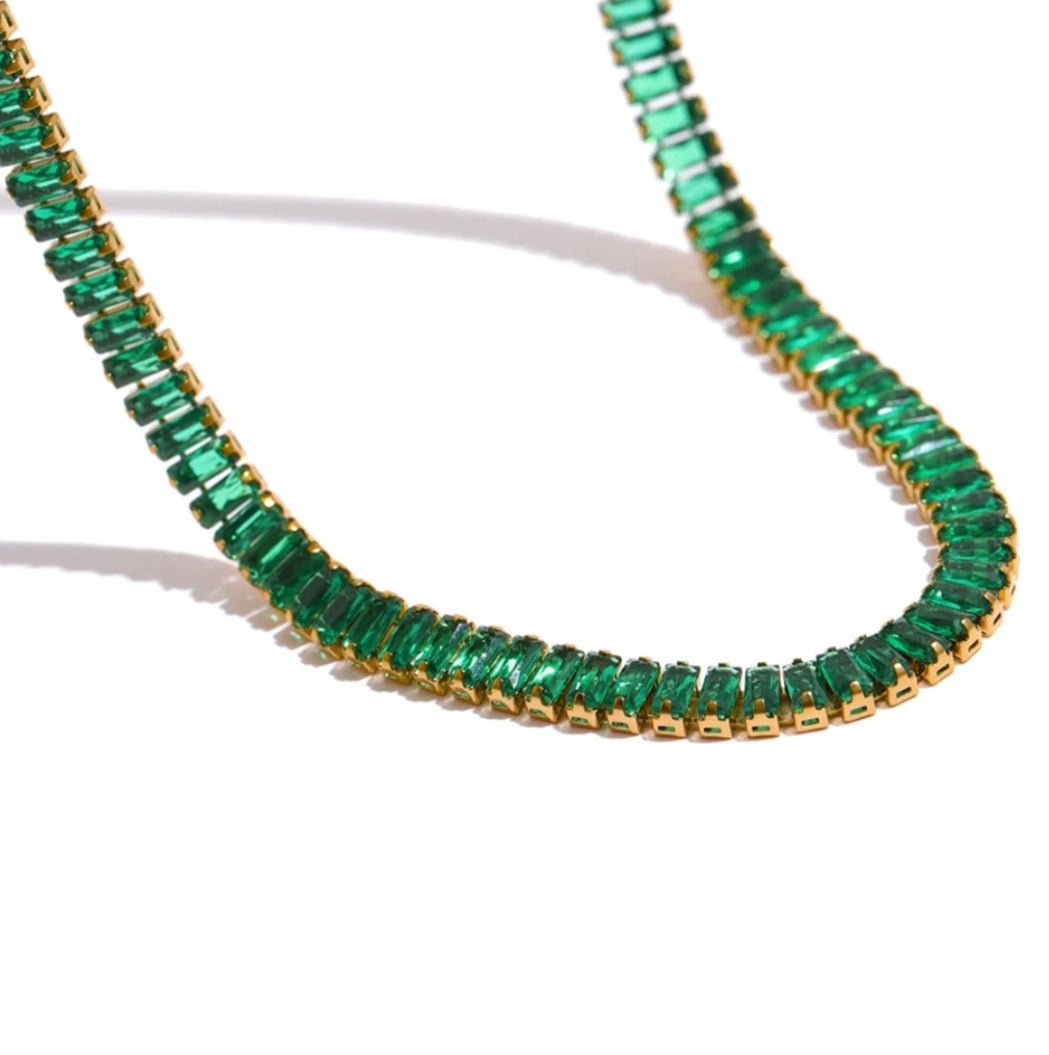 Polýchromo Necklace (Emerald Green)