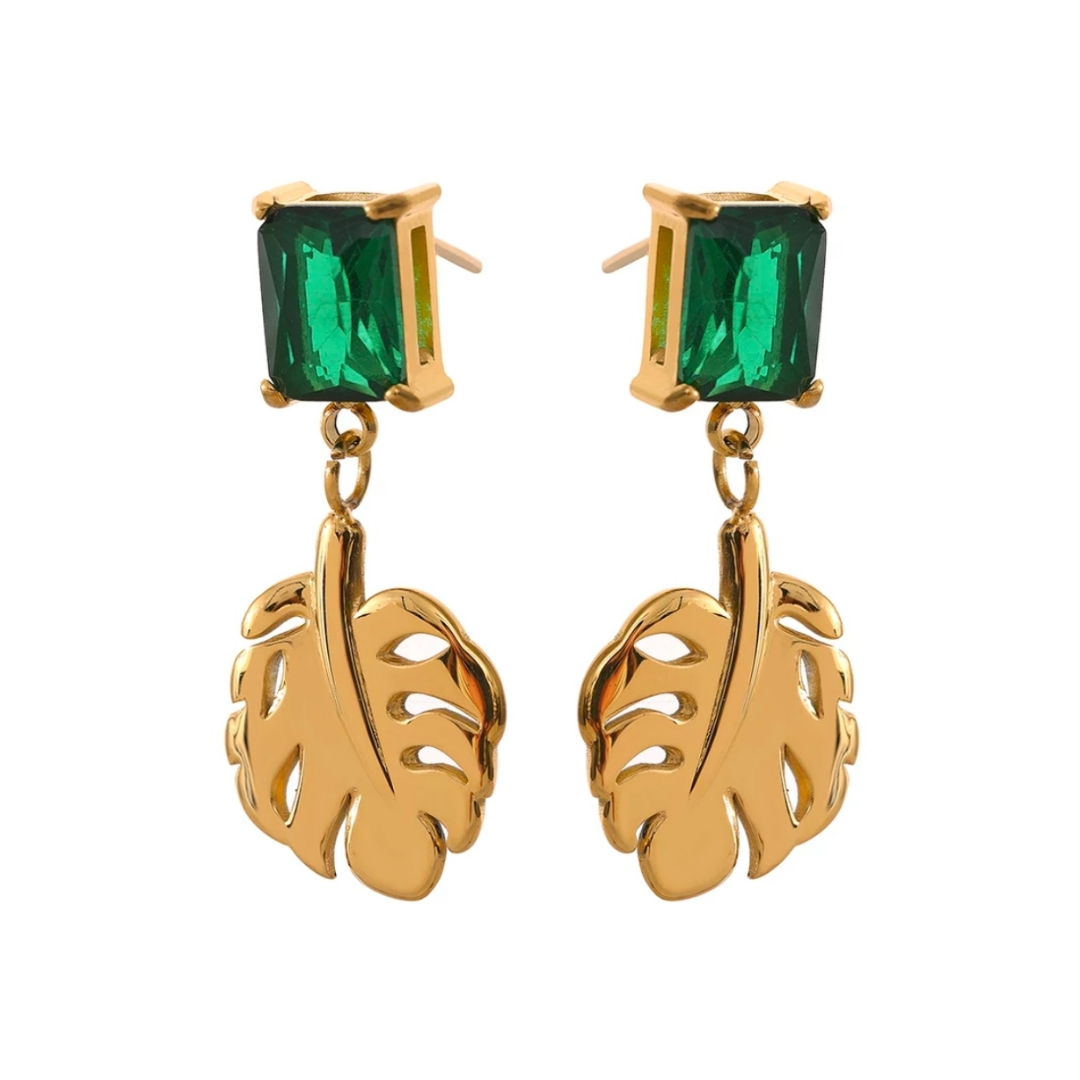 Lovelie Earrings (Emerald Green)