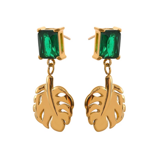 Lovelie Earrings (Emerald Green)