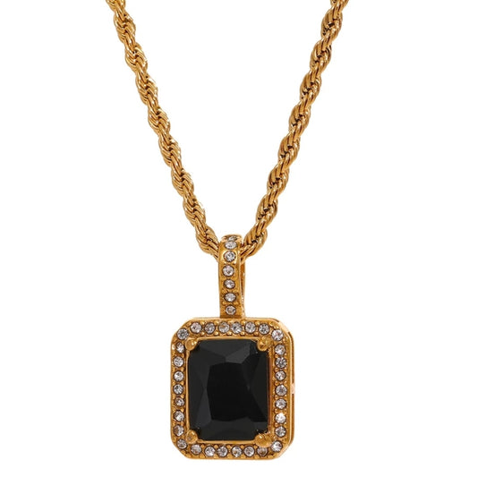 Victoria Pendant (Black Tourmaline)