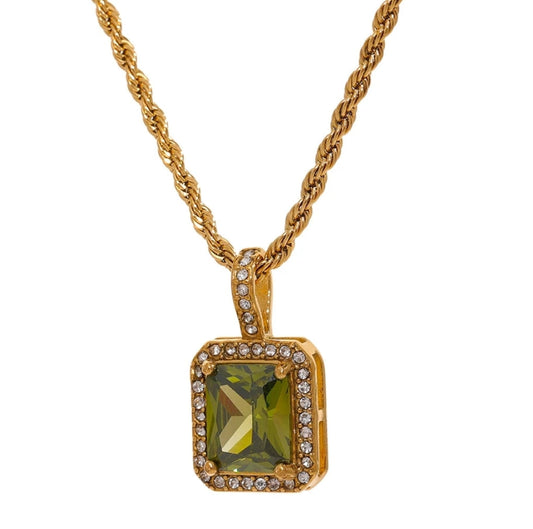 Victoria Pendant (Deep Green)