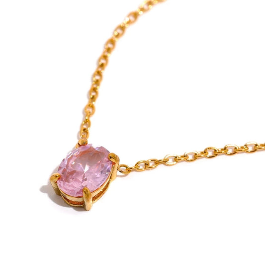 Tiana Pendant (Pink Zirconia)