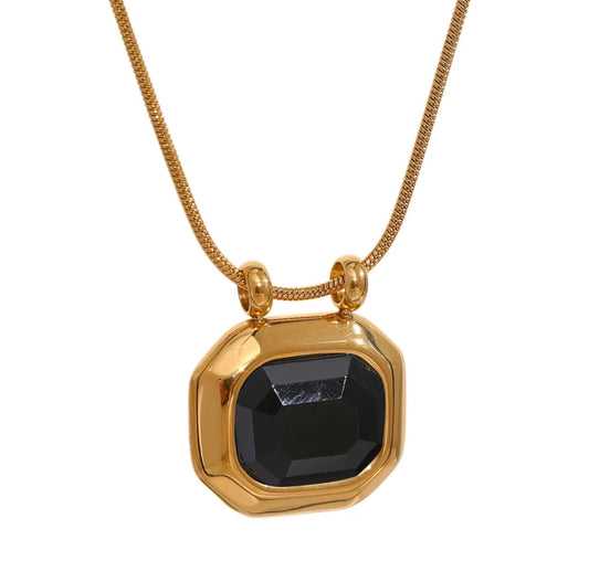 Léna Necklace (Black Diamond)