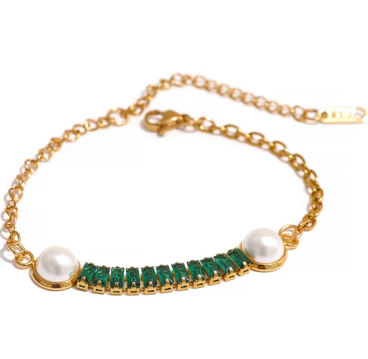 Lourdes Bracelet (Emerald Green)