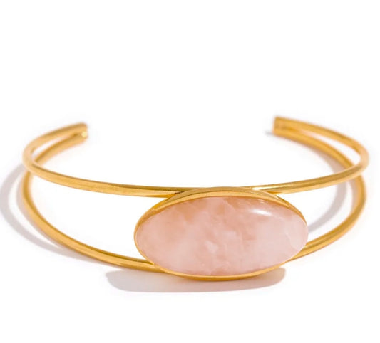 Gülizar Cuff (Pink Quartz)