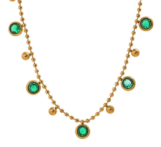 Giana necklace (Emerald Green)