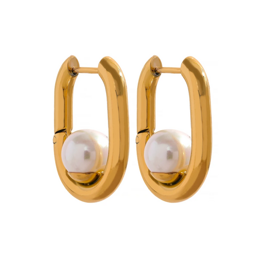 Greta Earrings (Pearl)