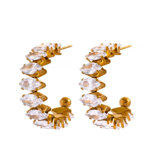 Diana Earrings (Emerald Green)